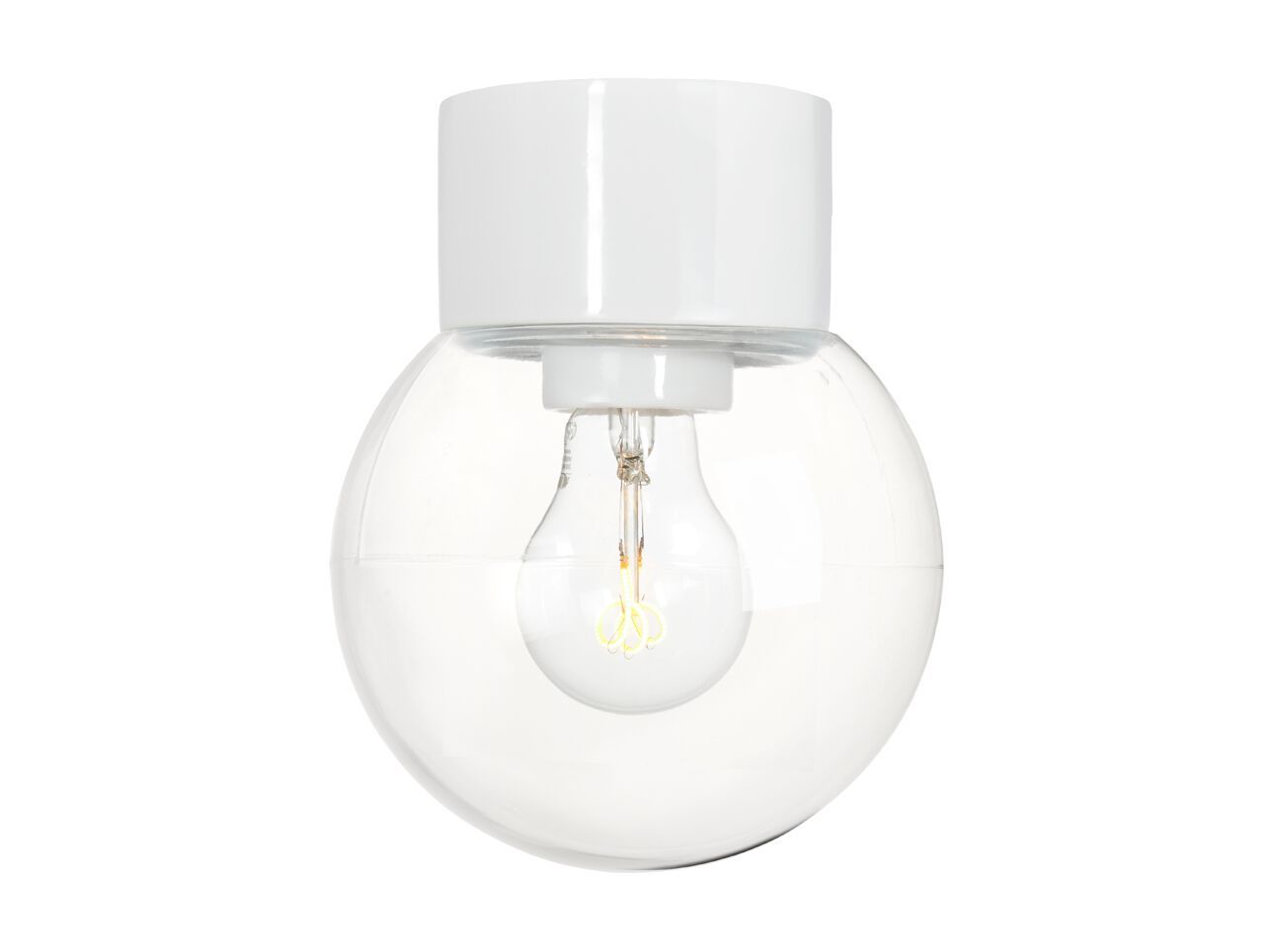 Настенный светильник / потолочный светильник из стекла и фарфора Ifö Electric Classic Globe ARCH-00080719