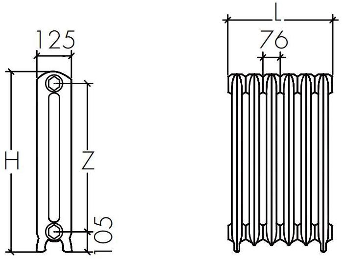 SCIROCCO H Чугунный радиатор Style&soul sun-id-1411094 - Вид №1