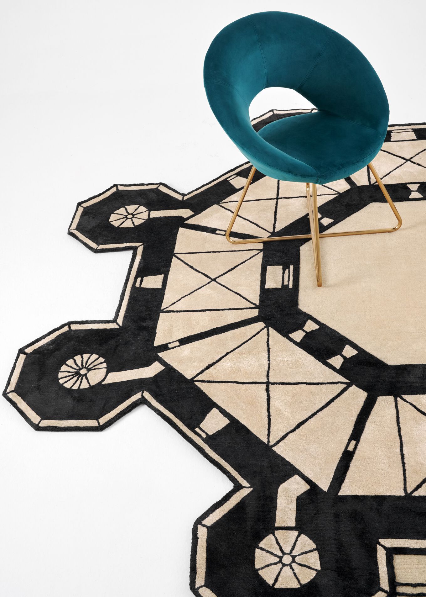 Ковер ручной работы из шерсти и шелка Tapis Rouge памятники ARCH-00115022 - Вид №2