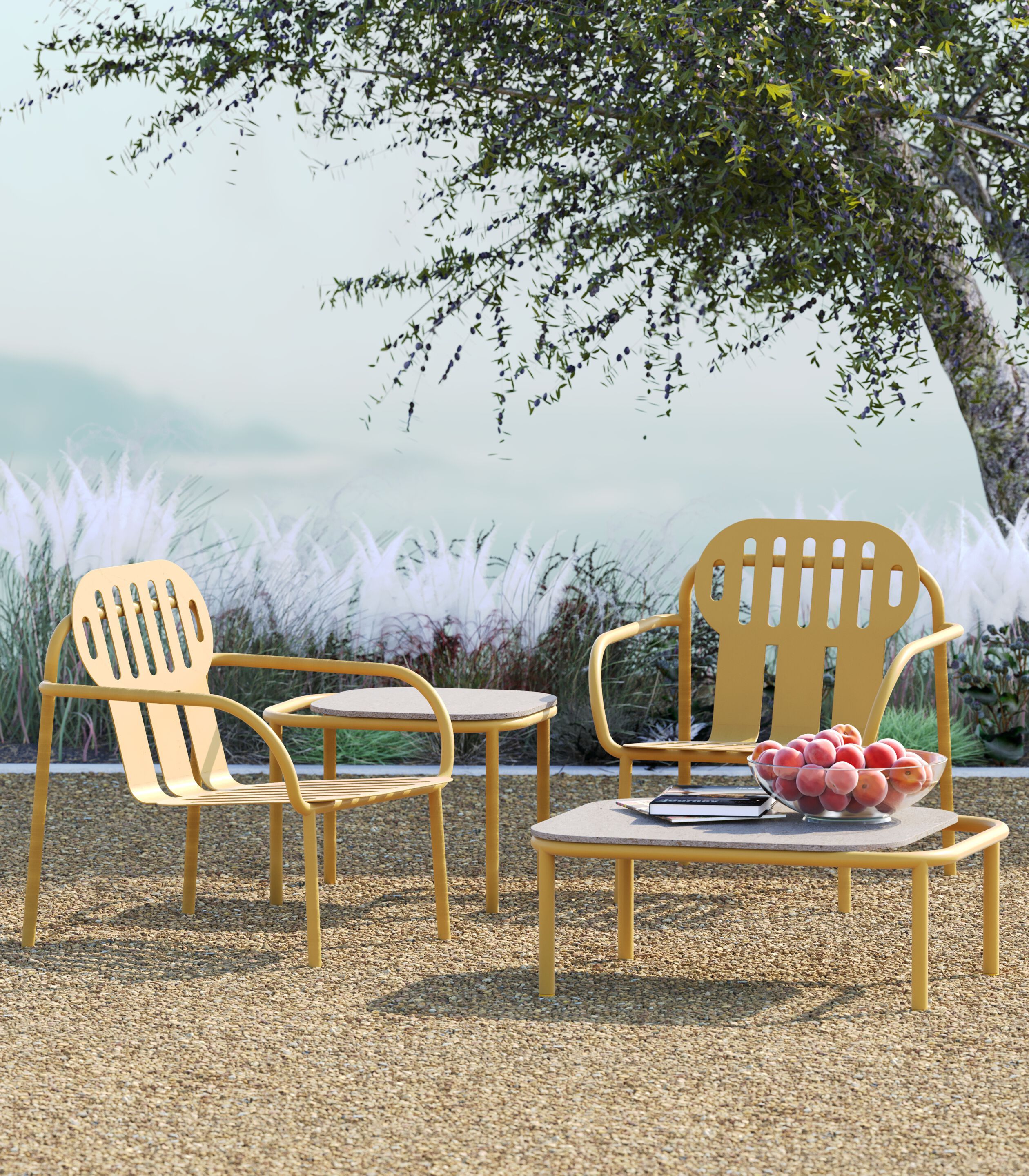 Прямоугольный садовый столик из переработанного алюминия и пластика Joyf пустыня ARCH-00078292 - Вид №3