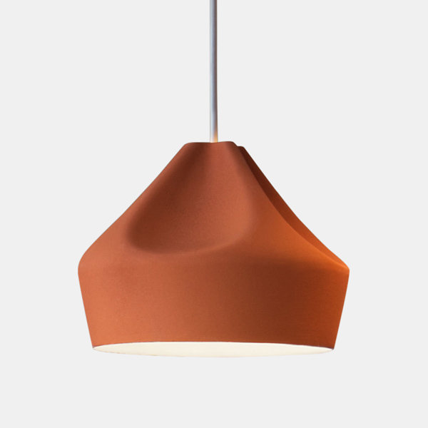 094618 Подвесной светильник 24 терракотово-белый Marset Pleat Box 