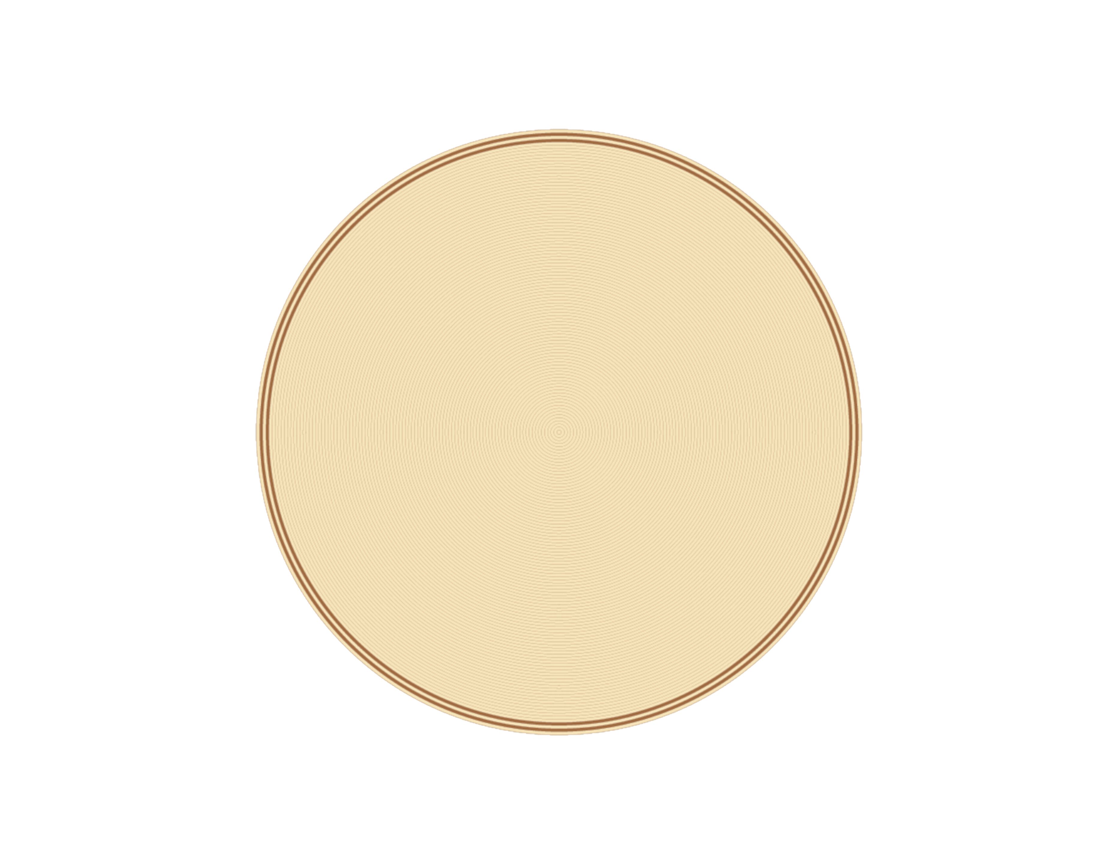 Открытый круглый сплошной цвет ковер YAAZ Yunn ARCH-00100369 - Вид №5