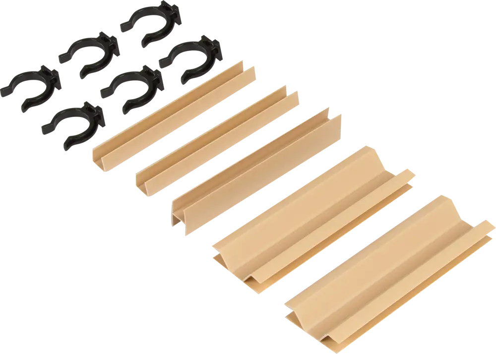 Santreyd Комплект для скользящего монтажа кухонного цоколя 10 см бежевый 82379706