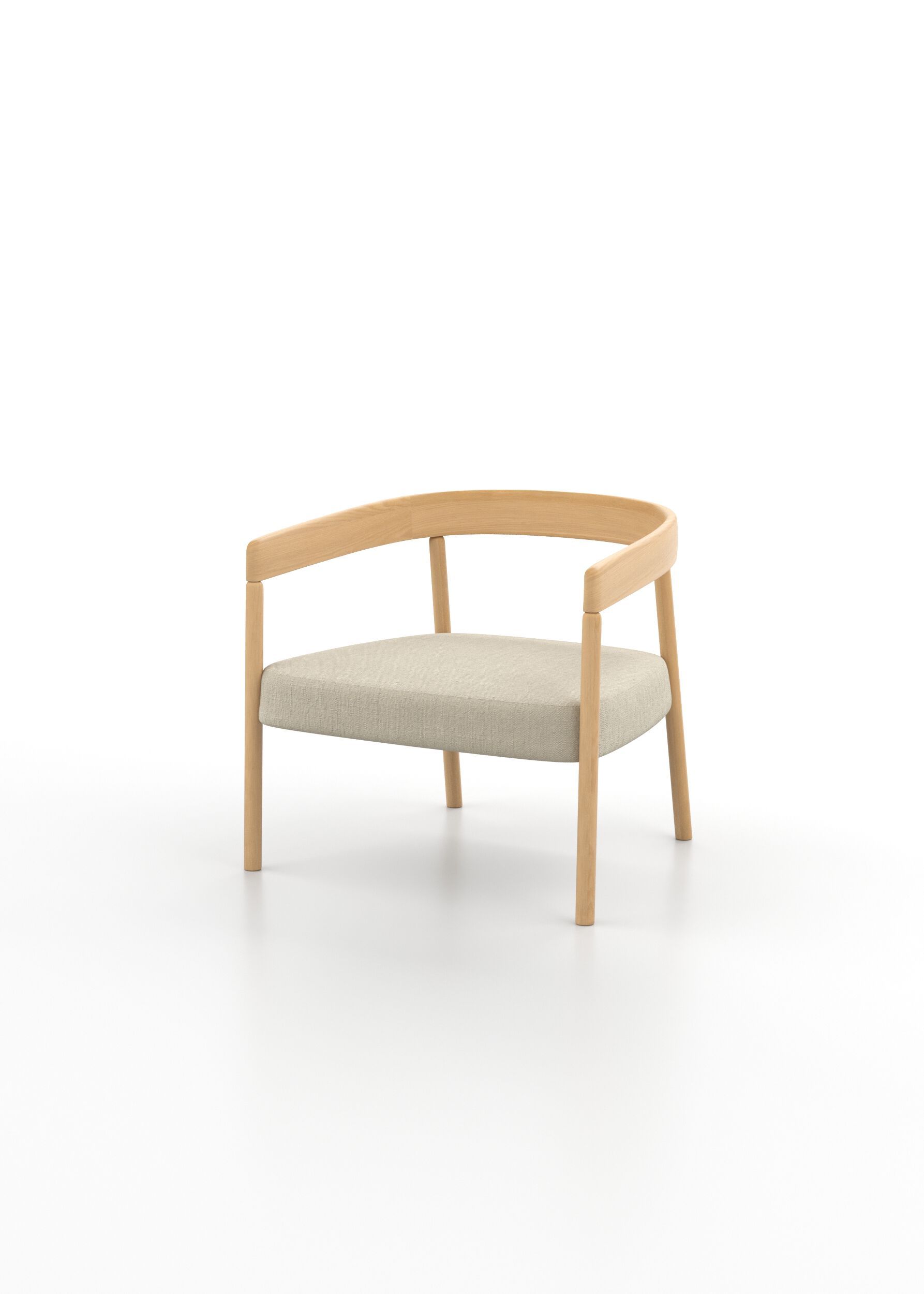 Деревянное кресло с мягким сиденьем Omelette Editions Nua ARCH-00005894 - Вид №6