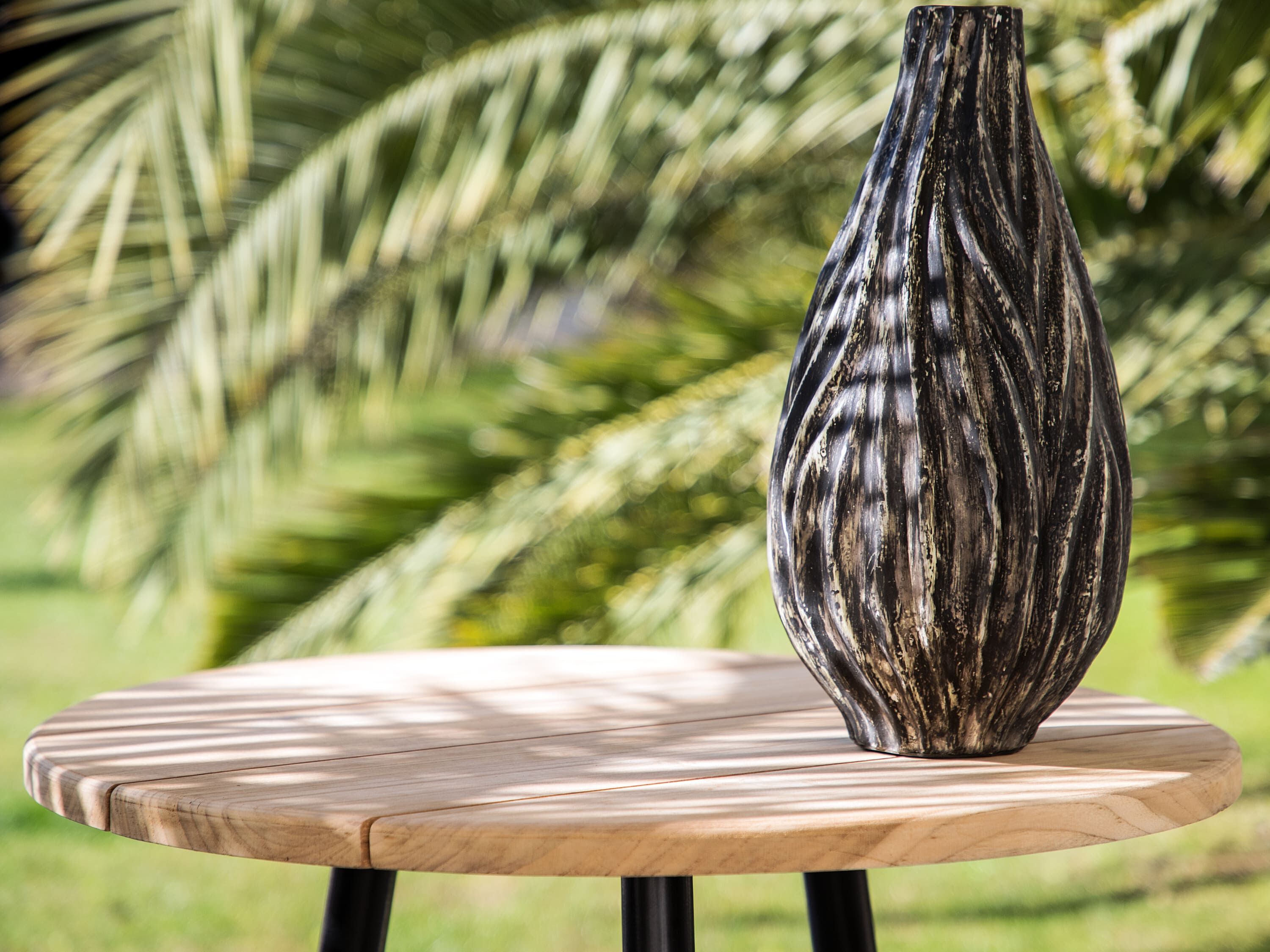 Высокий круглый стол из тикового дерева cbdesign Токио ARCH-00049414 - Вид №4