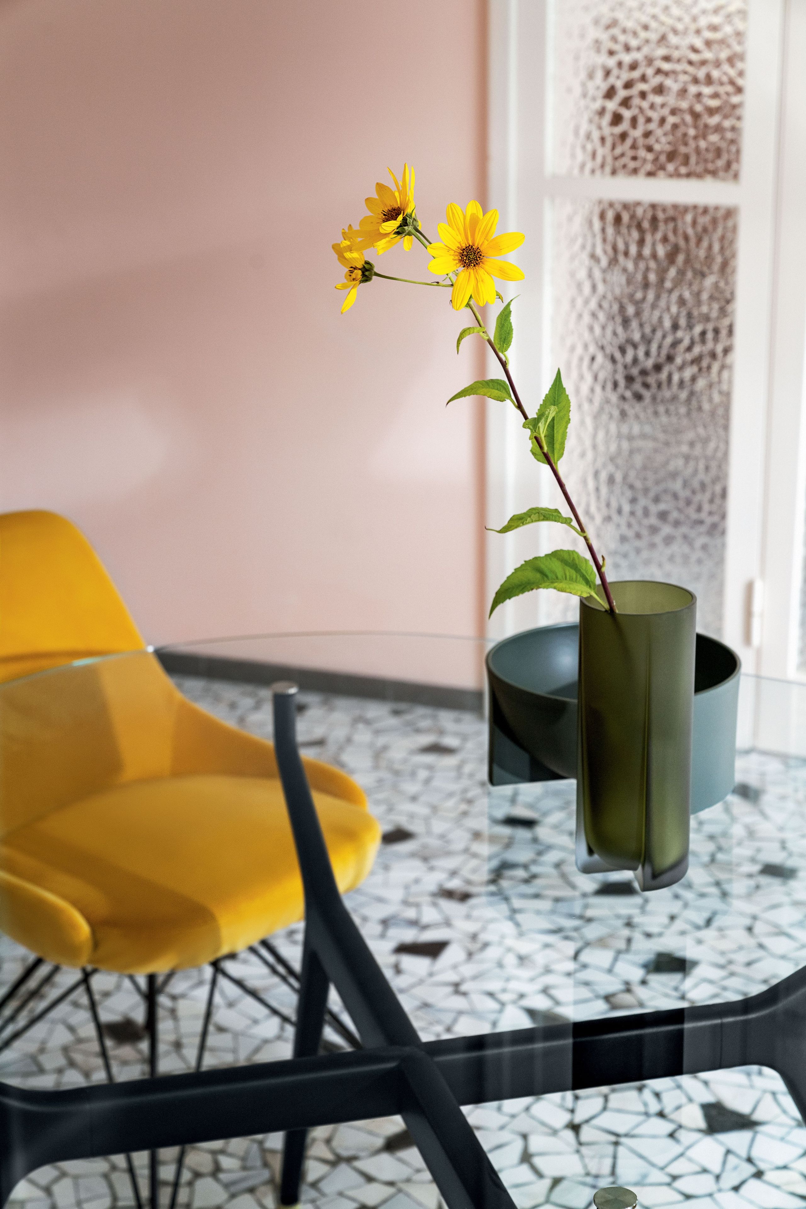 Алюминиевый и стеклянный обеденный стол Sovet Italia Arkos ARCH-00026234 - Вид №5