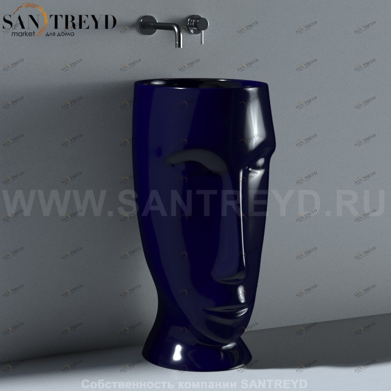 474077 Напольная раковина стоящая круглая Kerasan Artwork
