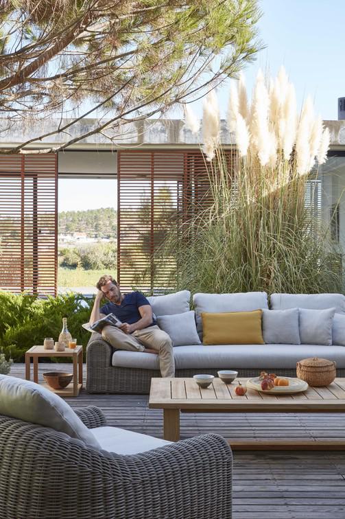 MNST625 Круглый стул шнур 6мм старый серый Manutti River - Вид №18