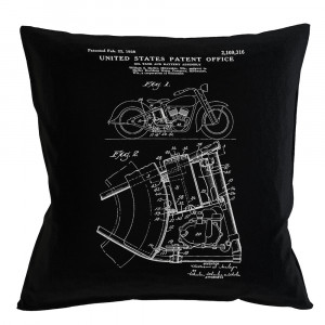 96521375 Арт-подушка «Патент на Harley-Davidson» Object Desire