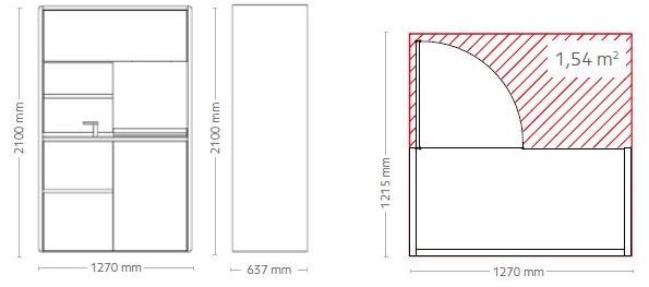 Kitchoo Hideaway мини-кухня Kitchoo K9 - Вид №11