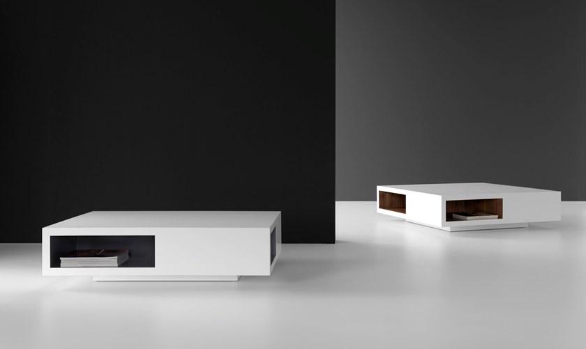 Kendo Mobiliario Низкий квадратный журнальный столик с журнальной полкой sun-id-1375706 - Вид №2