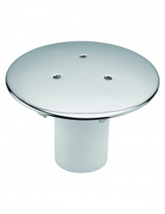 033000 000 00  Крышка слива душевого поддона с отверстием D 90 мм, с водоотводящей трубкой, хромированный металл Valentin Хром