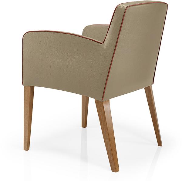 JMS Стул для ресторана из тафтинговой кожи с подлокотниками Tisha M721c - Вид №1