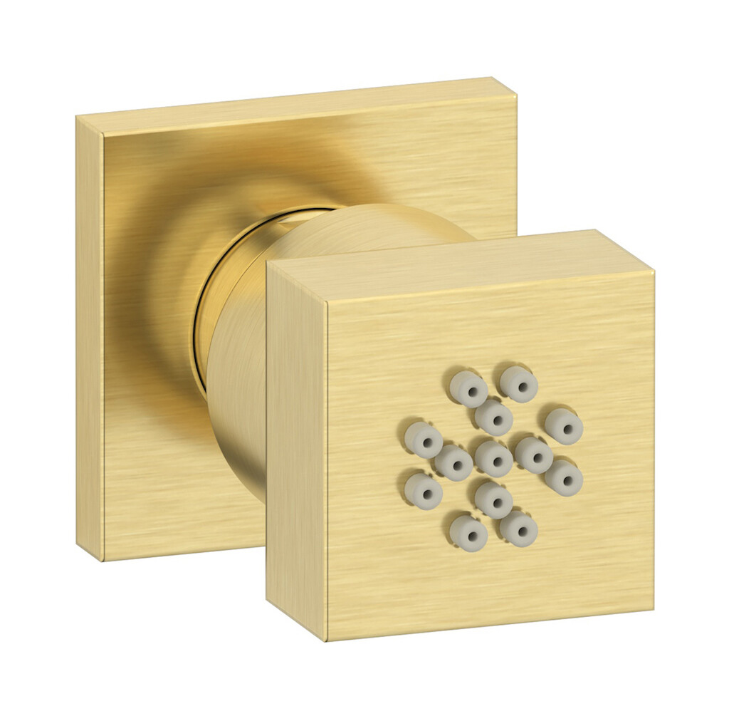 Боковая форсунка квадратная WE ARE IB sh109np_2 Brushed Pale Gold RICAMBI