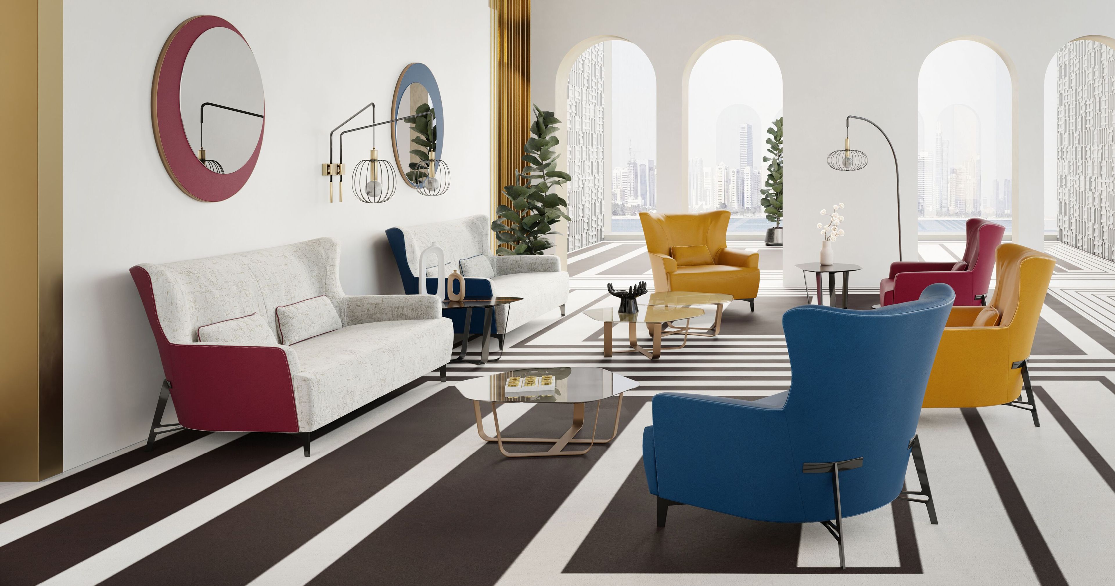 Кожаное кресло с подлокотниками Borzalino ARCH-00038704 - Вид №3