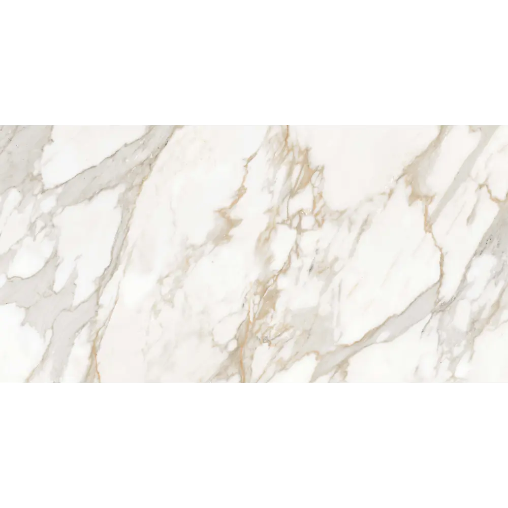 Керамогранит Arcadia Ceramica Calacatta Oro 60x120 см 1.44 м² глянцевый цвет белый STLM-2013416 - Вид №1