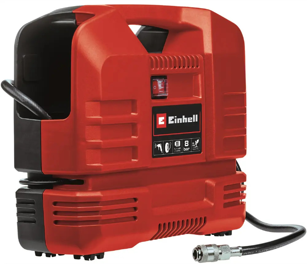 Портативный компрессор Einhell TC-AC 190 OF Set с комплектом аксессуаров 84781202