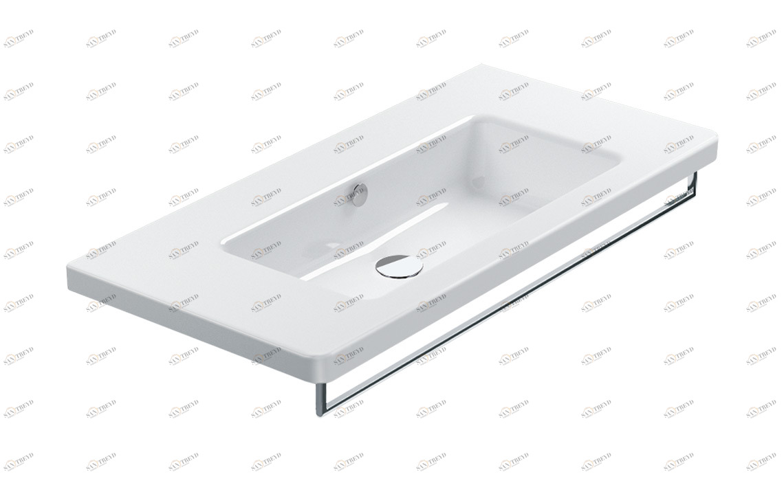 1100LI00 Подвесная раковина настенная овальная CERAMICA CATALANO NEW LIGHT белая