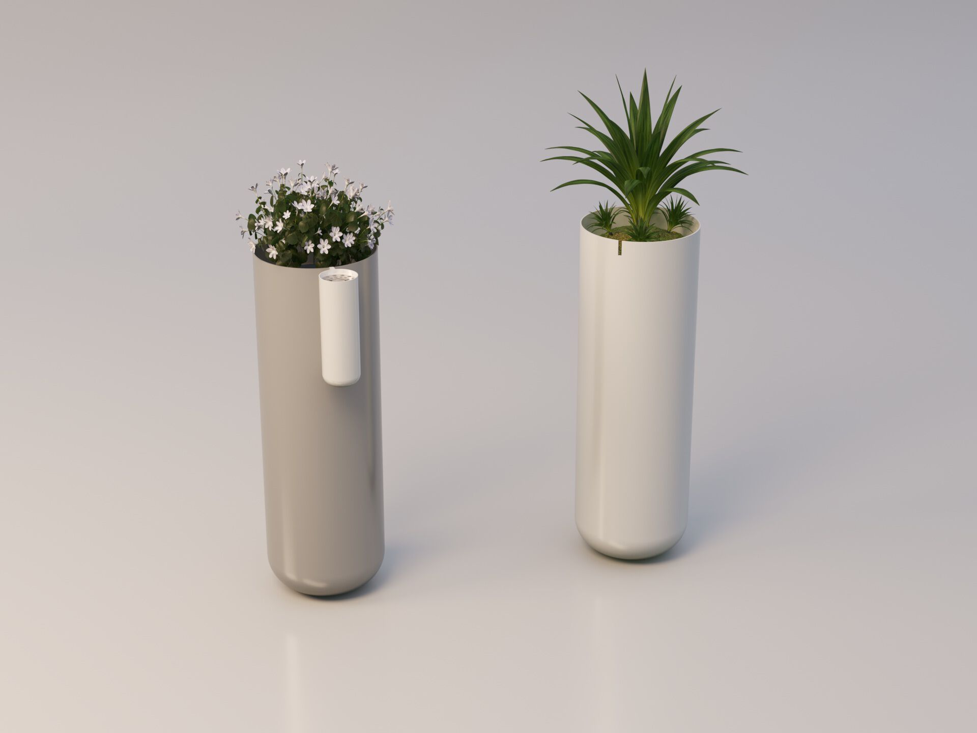 Высокий плантатор из оцинкованной стали Viscio Urban Design TIMO ARCH-00104930 - Вид №3