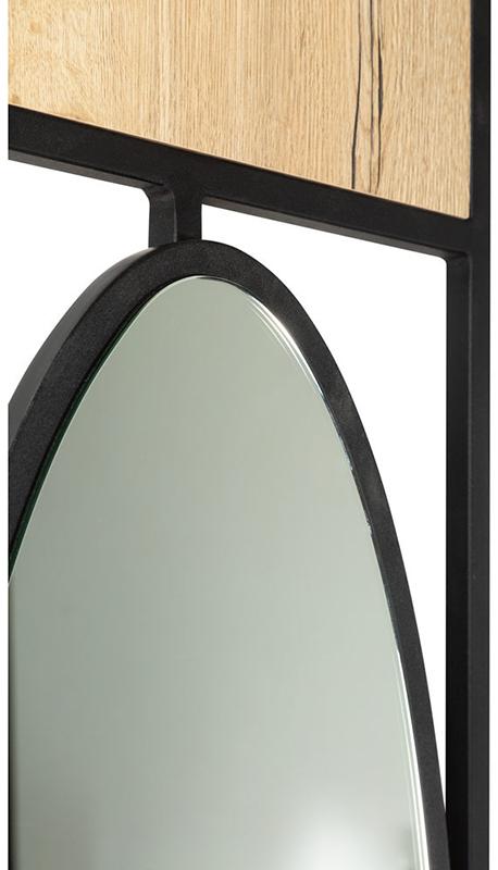 1845 Панель для прихожей с зеркалом Loft Дуб Натур R-HOME 4009302H_Натур - Вид №4