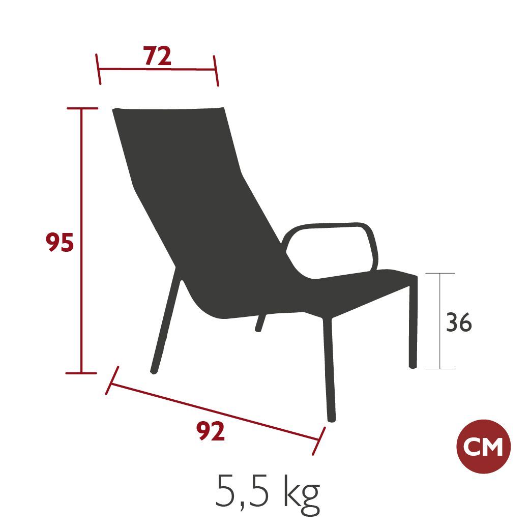 Садовый стул Batyline® с высокой спинкой и подлокотниками Fermob Cadiz ARCH-00042289 - Вид №5