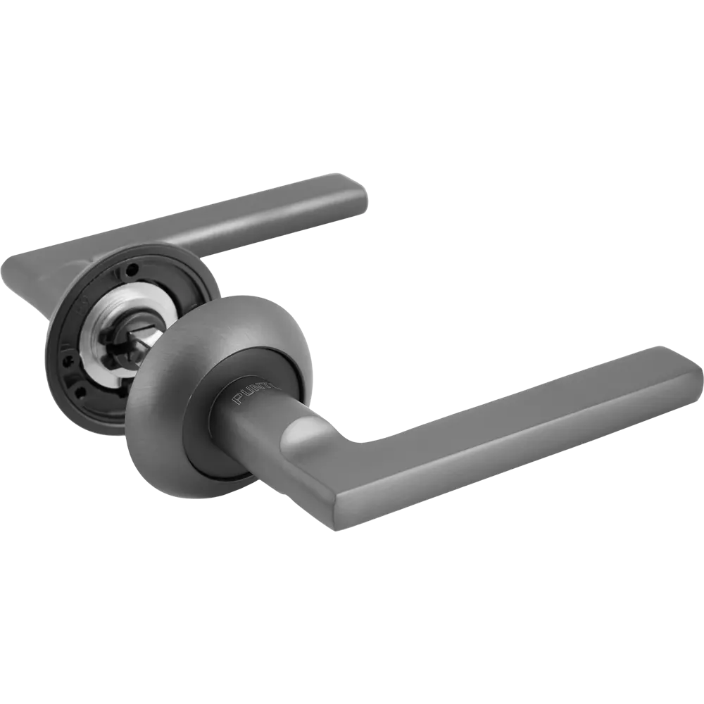 Дверные ручки PUNTO Polo графит для межкомнатных и входных дверей 85203505 STLM-0059863