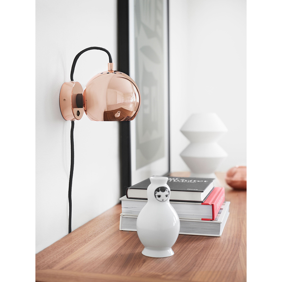 104744_4750210011 Лампа настенная ball, D12 см, медь в глянце Frandsen  - Вид №1