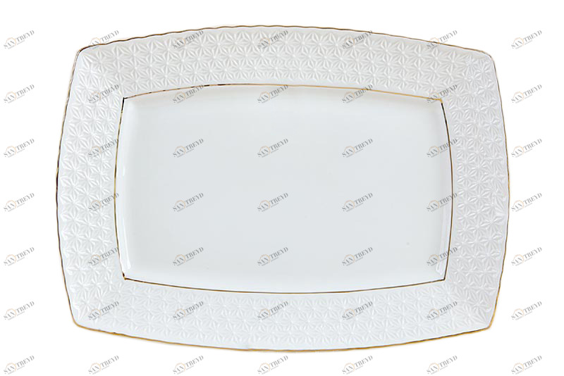 Блюдо прямоугольное The snow Queen КОРАЛЛ THE SNOW QUEEN 029606 Белый 