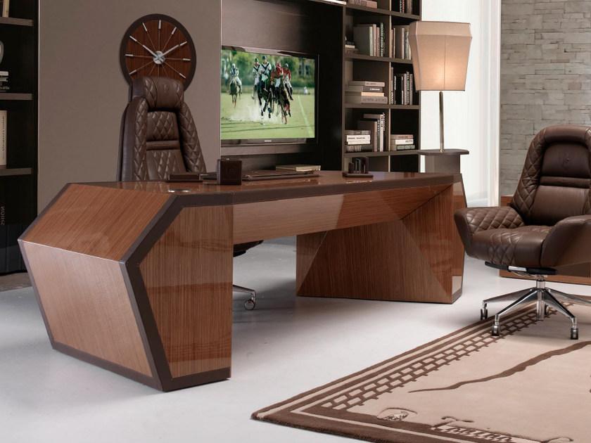 Tonino Lamborghini Casa Рабочий стол из лакированного шпона с ящиками Long beach sun-id-1456974 - Вид №6