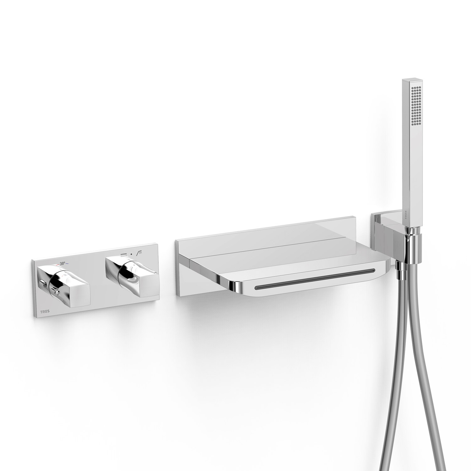 B-SYSTEM B-system 2-ходовой встраиваемый термостатический смеситель для ванны и душа-30725207 TRES Thermostatic