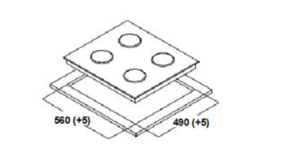 5346126 Газовая варочная поверхность Oasis P-MWRT (B) STDN-0065414 - Вид №8