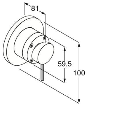 Смеситель для раковины из матовой стали Boffi Minimal ARCH-00038577 - Вид №2
