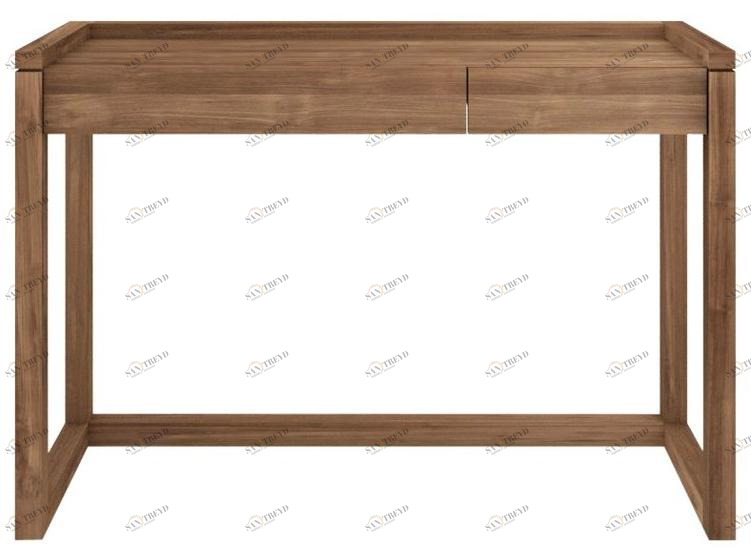 Ethnicraft Прямоугольный стол из тика с ящиками Teak frame 14066