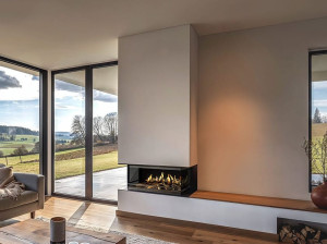 Голографический камин с тройным фасадом