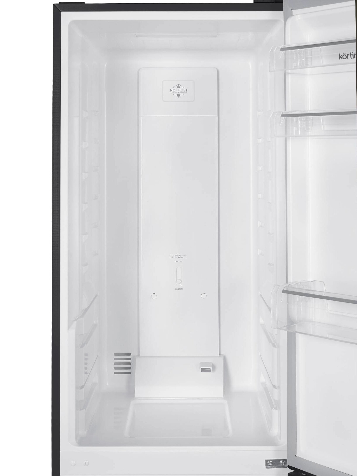 9158066 Холодильник с морозильником   Korting KNFC 62980 GN черный STDN-0126040 - Вид №5