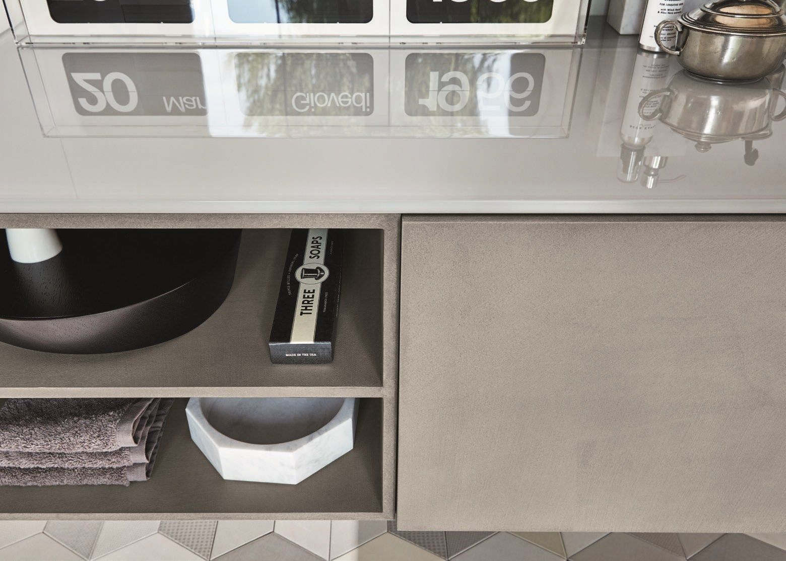 Модульный напольный шкаф для ванной комнаты Rexa R1 ARCH-00022907 - Вид №1