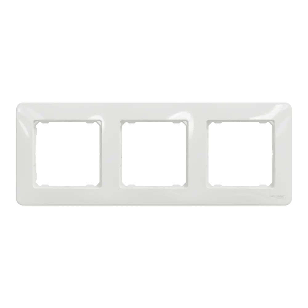 Рамка для розеток и выключателей Systeme Electric Sedna Design  3 поста, цвет белый STLM-2158707