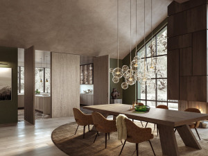 Деревянная висячая дверь