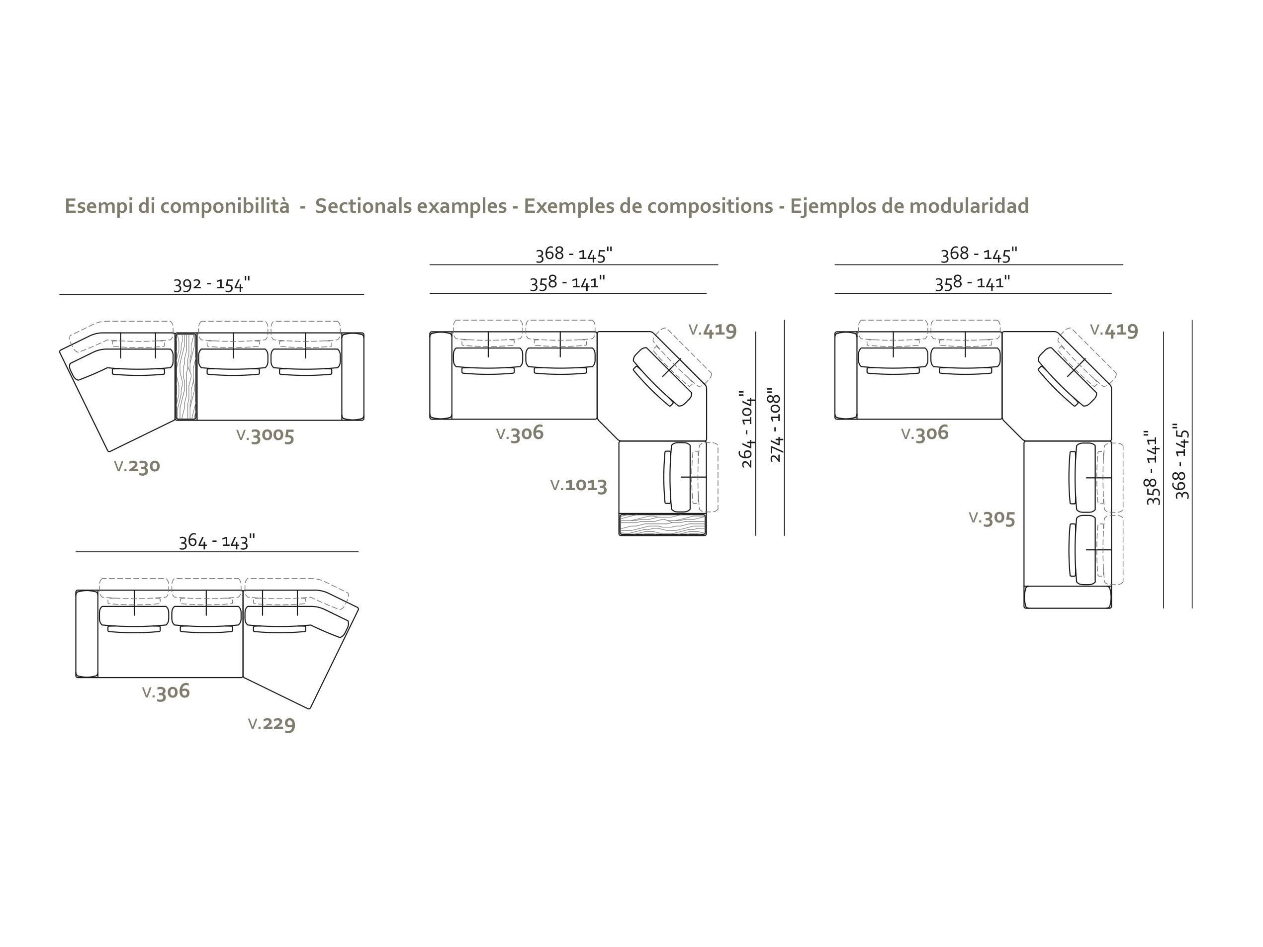Модульный тканевый диван Max Divani SOSPIRO ARCH-00002829 - Вид №10