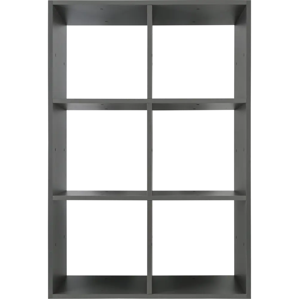 Стеллаж Spaceo KUB 6 секций 70x104x31.5 см ЛДСП цвет графит 82731874 STLM-2029627  - Вид №5