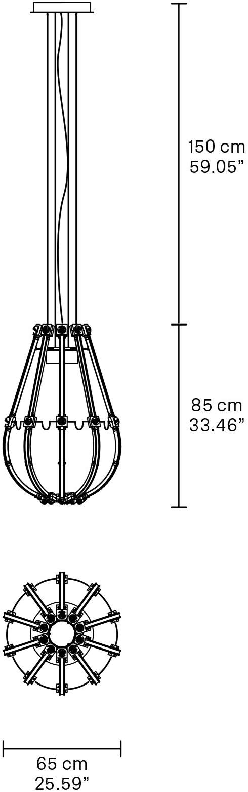 Masiero Led подвесной светильник из металла с кристаллами Programs sun-id-1372421 - Вид №1