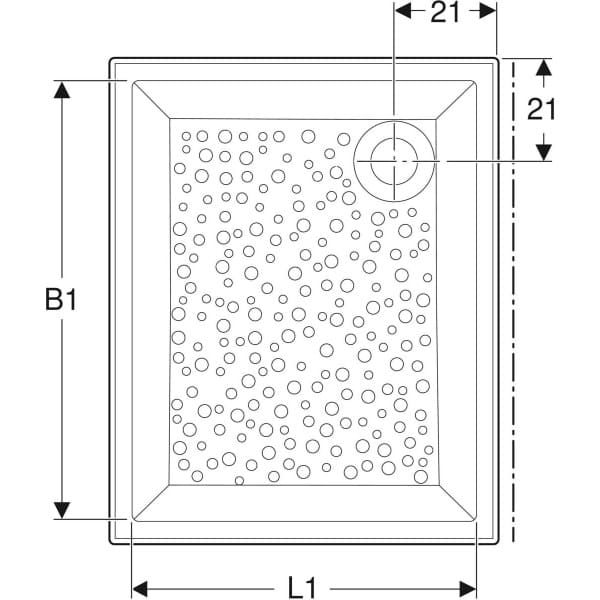 Прямоугольный нескользящий поддон для душа Geberit BASTIA ARCH-00151472 - Вид №3