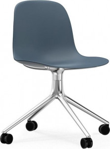 605002 Кресло Swivel 4W Aluminium / Blue Normann Copenhagen Form