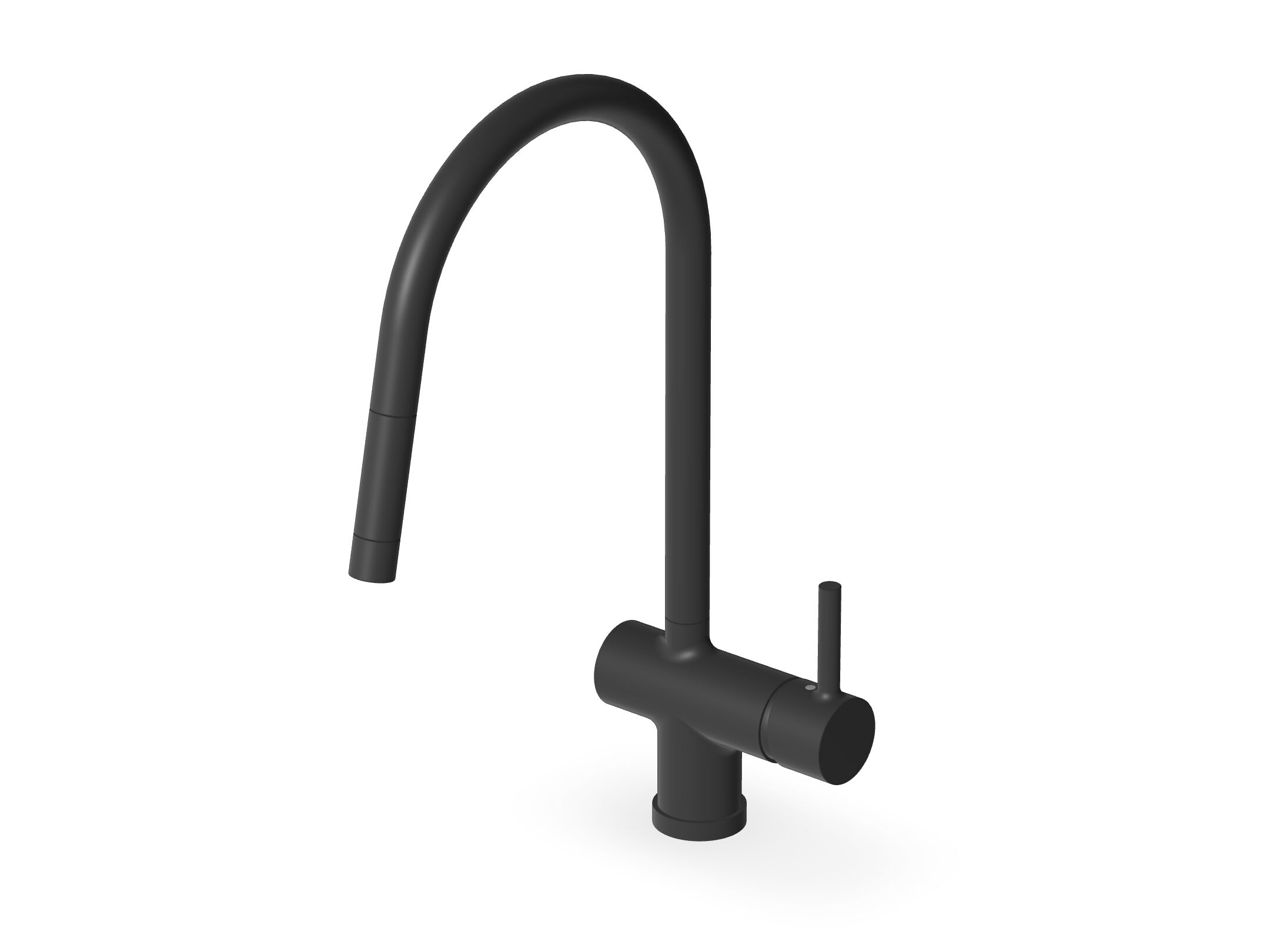 Однорычажный смеситель для кухни с выдвижным ручным душем Zucchetti Pan S ARCH-00029410 - Вид №3