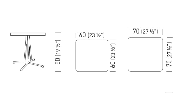 Квадратный стол из мрамора или керамогранита GABER BRISTOL MARBLE & PORCELAIN SQUARE ARCH-00071762 - Вид №2
