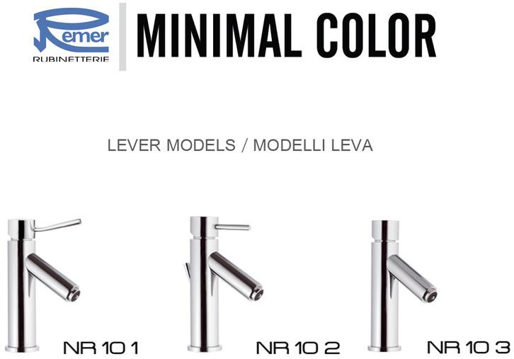 Remer Rubinetterie Настенный светодиодный смеситель для ванны с ручным душем Minimal color Nr 02 2 - Вид №3