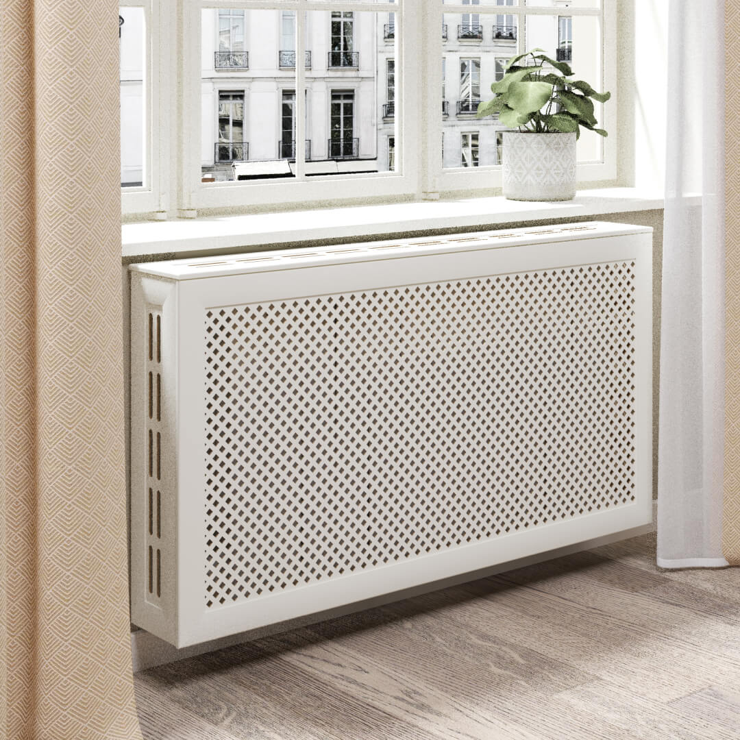 Экран для радиатора 120х60 см Глория белый STELLA STSR-1096 Standart - Вид №1