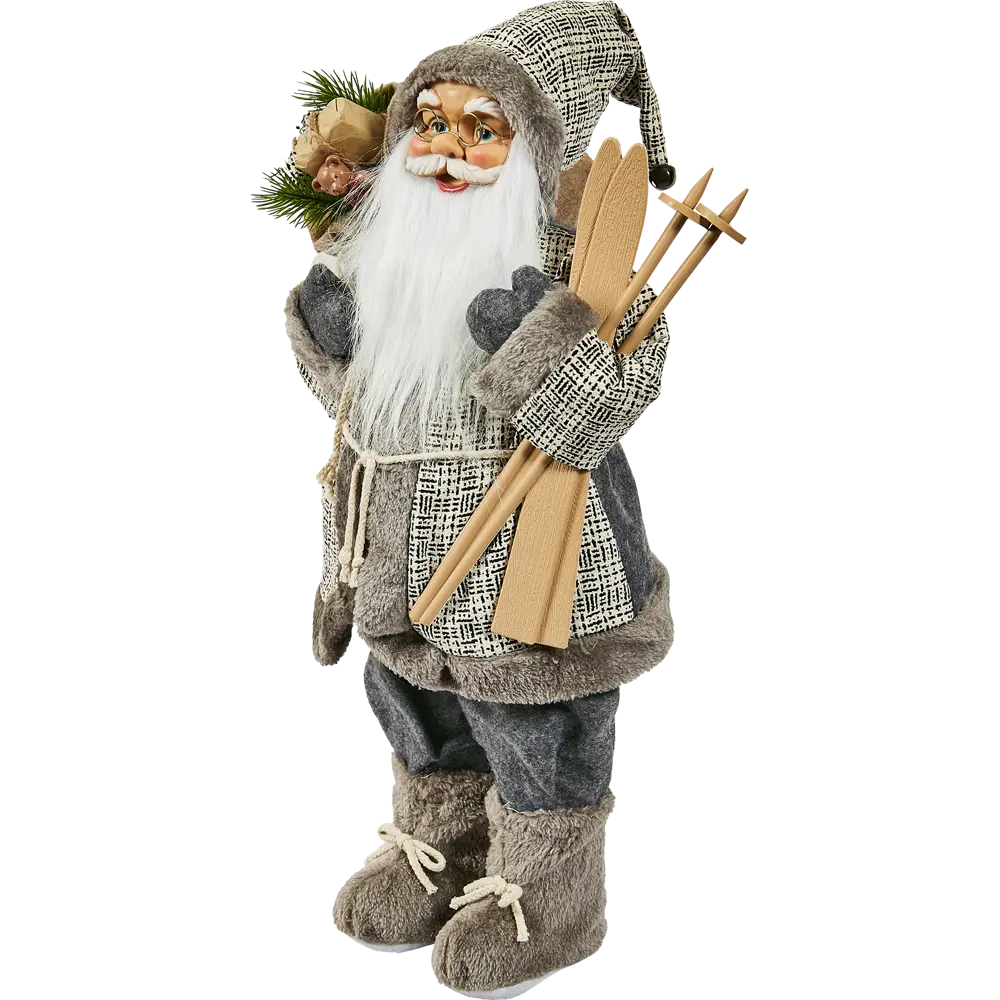 87547266 Фигура декоративная Санта в сером 60см STLM-1356804 Santreyd Christmas - Вид №1