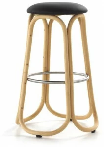 EXPORMIM Высокий табурет из ротанга с подставкой для ног  T088 / t084