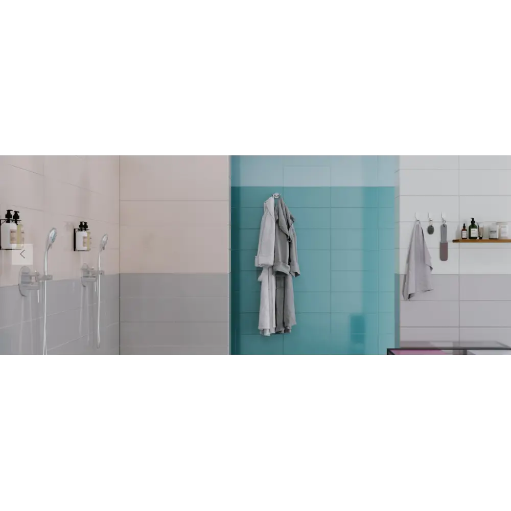 Плитка настенная «Аккорд» 20x45 см 1.08 м² цвет аквамарин 82461529 STLM-2152354 PiezaROSA  - Вид №3